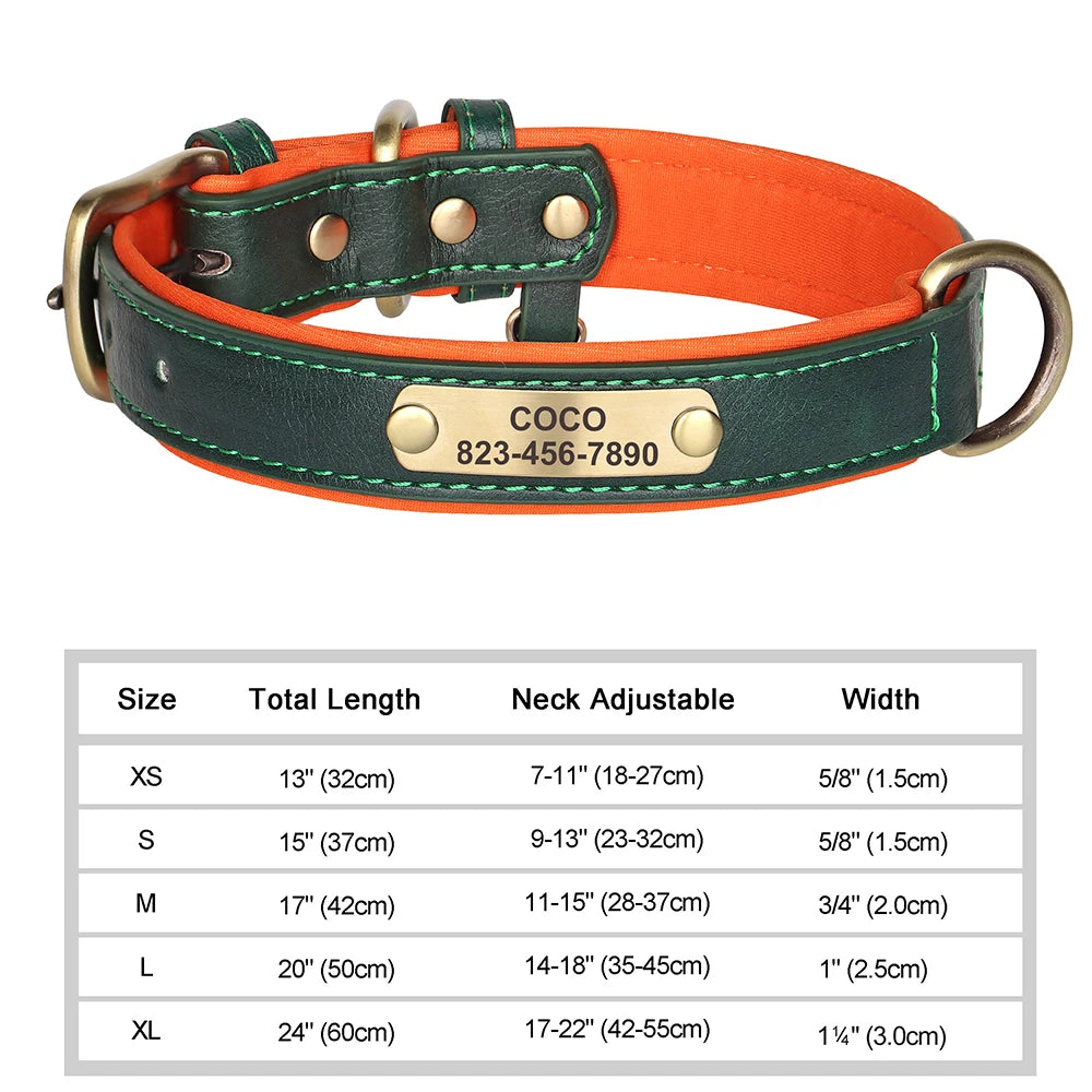 Personalised Leather Collar