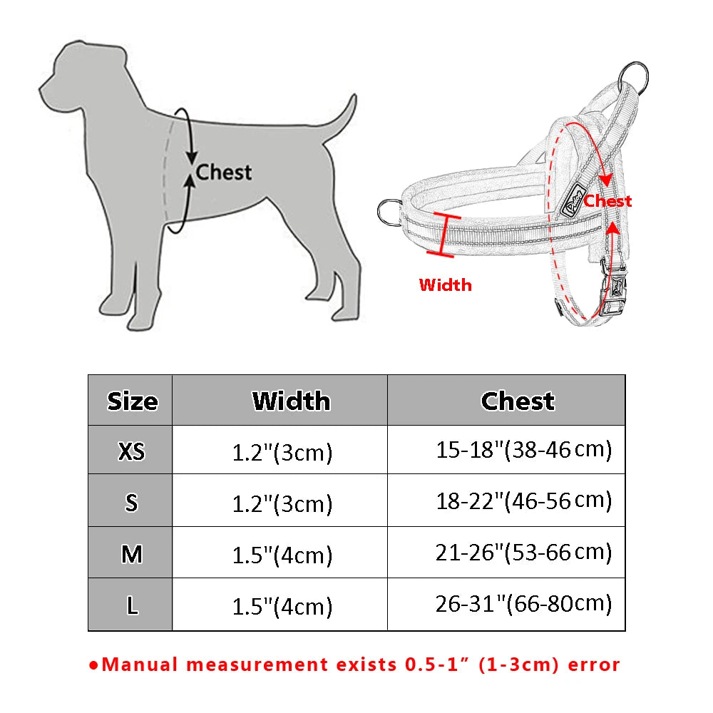 No-Pull Padded Walking Harness