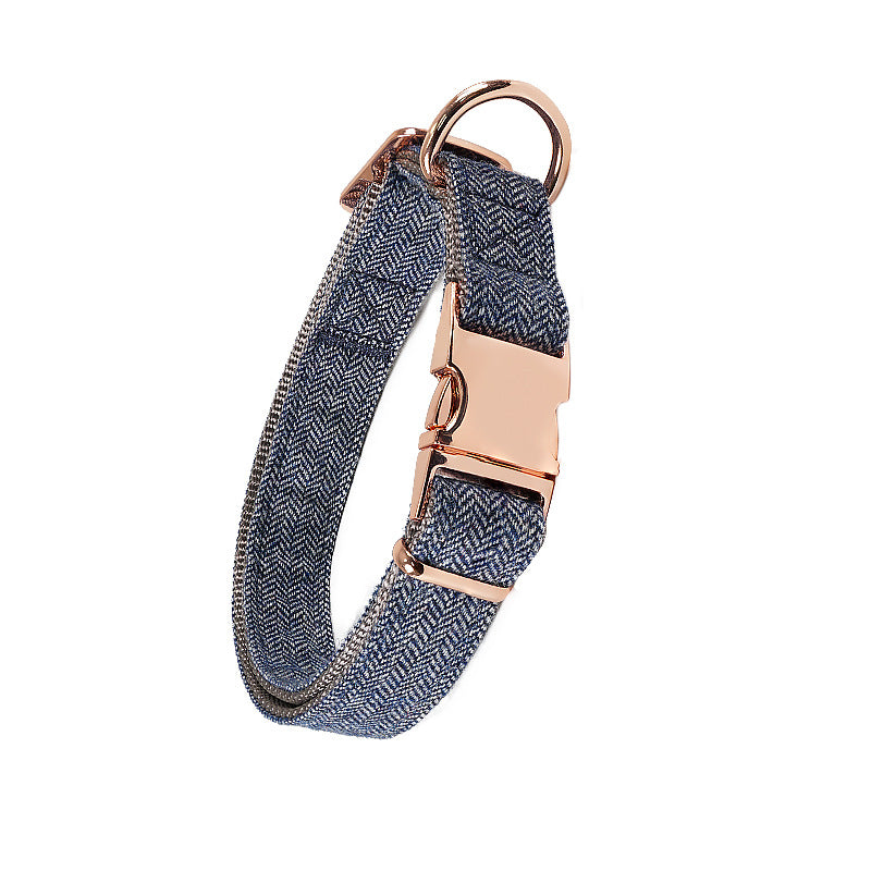 Denim Collar and Lead Set