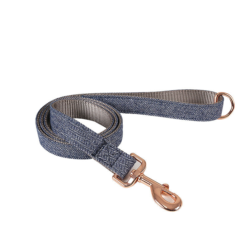 Denim Collar and Lead Set