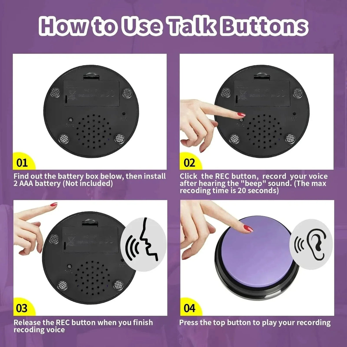 Talking Buttons Set