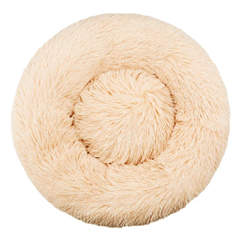 Fluffy Round Snuggle Bed