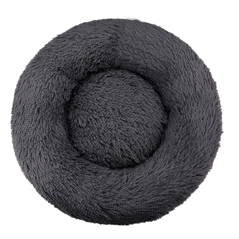 Fluffy Round Snuggle Bed