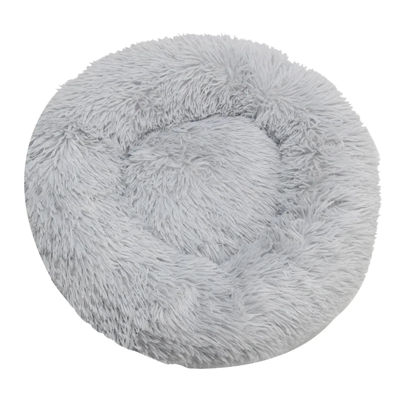 Fluffy Round Snuggle Bed
