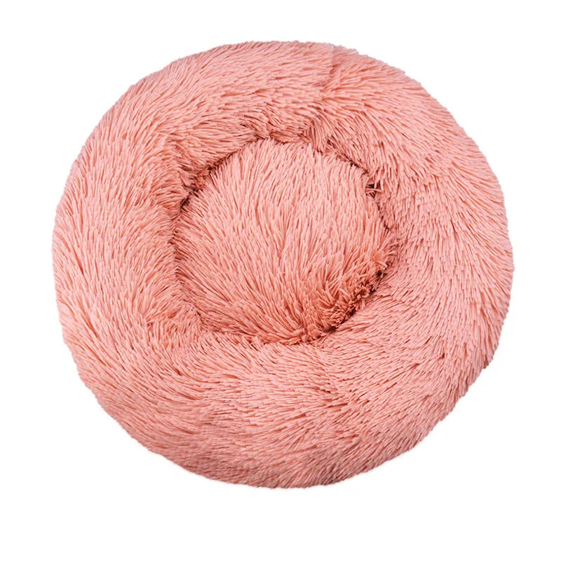 Fluffy Round Snuggle Bed