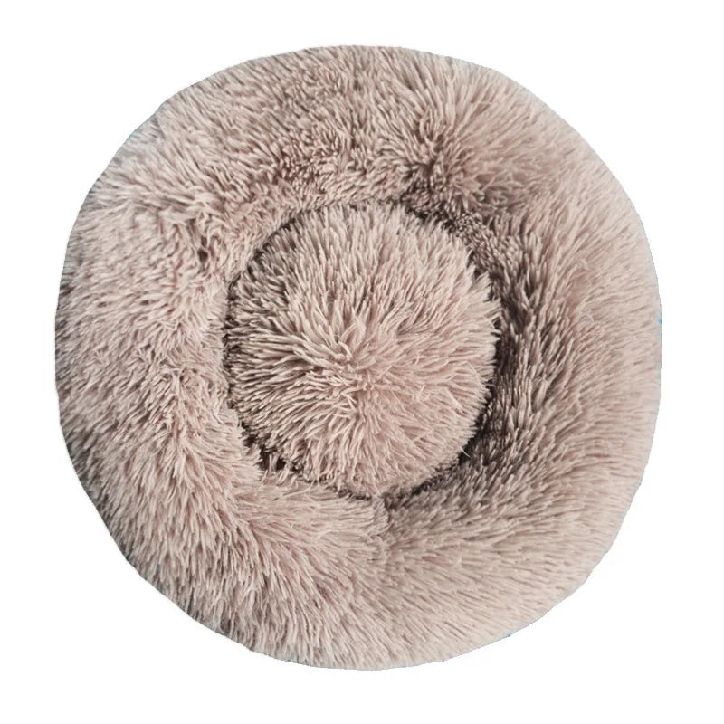 Fluffy Round Snuggle Bed