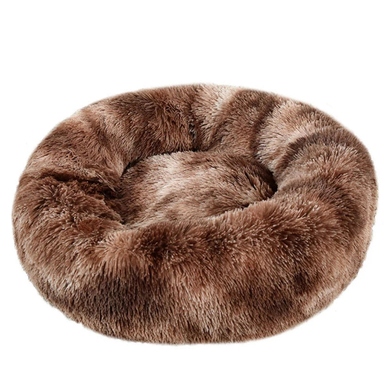 Fluffy Round Snuggle Bed